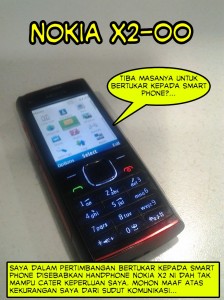 nokia X2-00 smart phone
