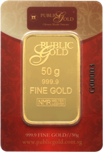 gold bar LBMA 50 gram