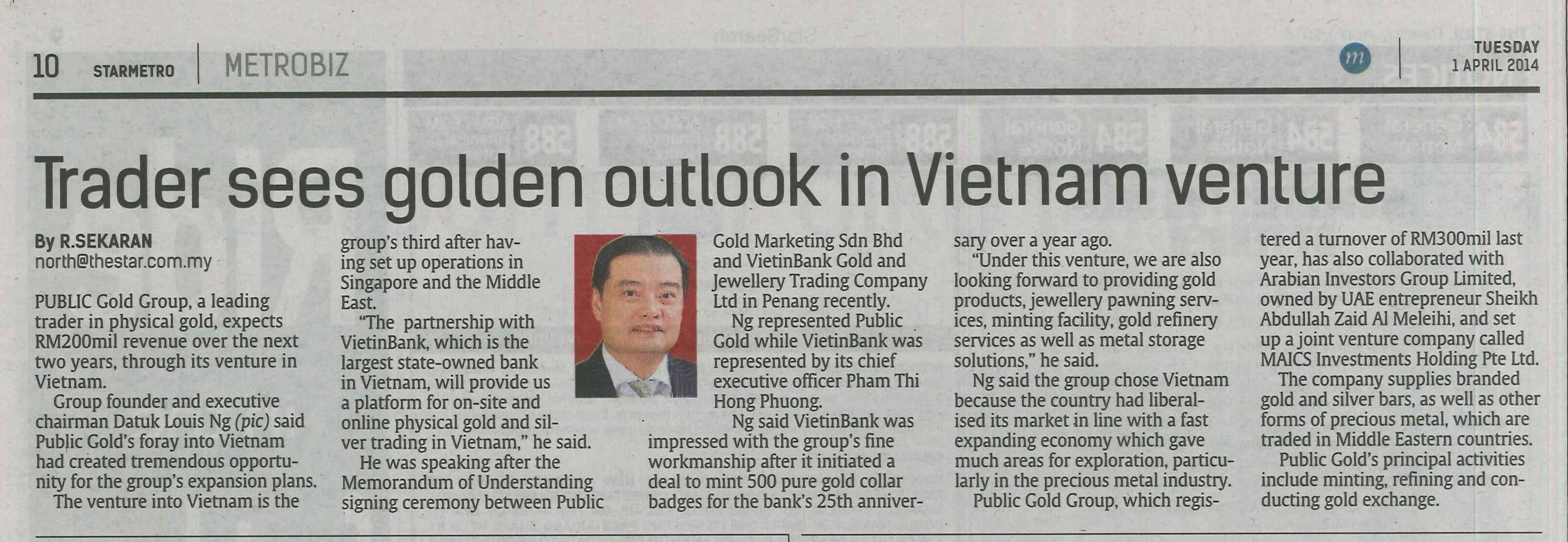 The Star - Public Gold explore Vietnam
