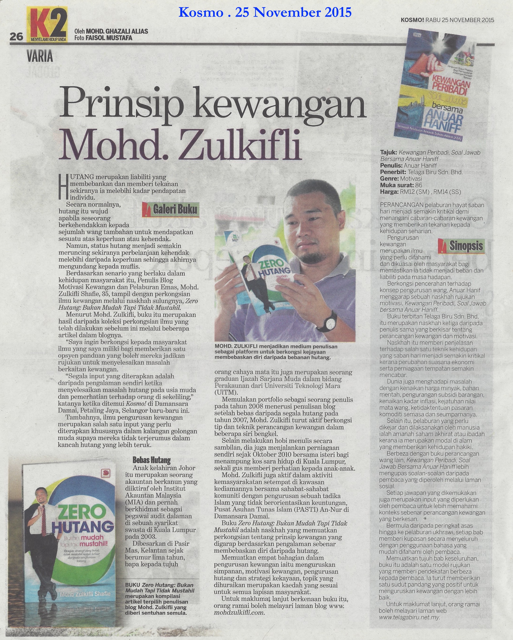 Kosmo 20151125 Mohd Zulkifli Shafie interview