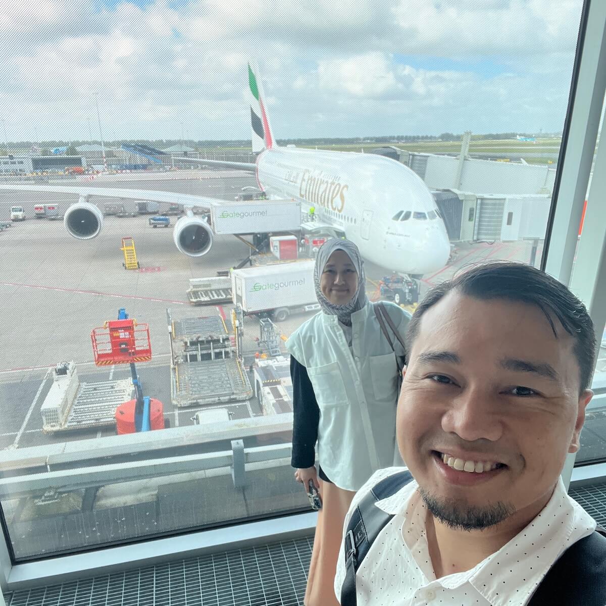 mohd zulkifli najdah pesawat airbus a380 emirates amsterdam 2024-04